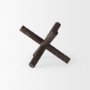 67202 - Astericks III (Small) 6L x 6W Brown Metal Decor Object