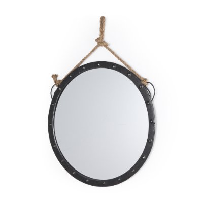 37139 - Pendula 27L x 27H Round Metal Frame Mirror