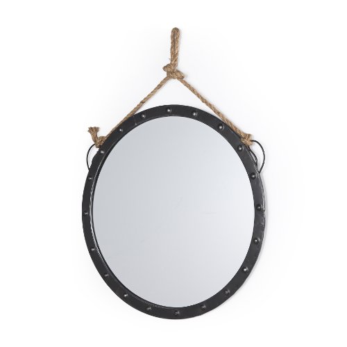 37139 - Pendula 27L x 27H Round Metal Frame Mirror