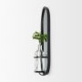 68557 - Katherine Wall Mounted Mirror w Glass Bottle for Botanicals or Floral