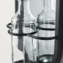 68557 - Katherine Wall Mounted Mirror w Glass Bottle for Botanicals or Floral