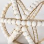 68677 - Espanlade II Large 11L x 11W White Wooden Beaded Orb