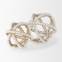 68677 - Espanlade II Large 11L x 11W White Wooden Beaded Orb