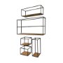 70046 - Riaz Set of 5 Wood & Metal Shelves