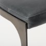 69268 - Tyson 17L x 18W x 28H Black Leather W/ Metal Frame Counter Stool