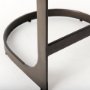 69268 - Tyson 17L x 18W x 28H Black Leather W/ Metal Frame Counter Stool