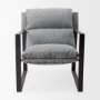 69002 - Guilia Castlerock Gray With Metal Frame Sling Accent Chair