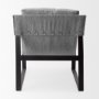 69002 - Guilia Castlerock Gray With Metal Frame Sling Accent Chair