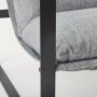 69002 - Guilia Castlerock Gray With Metal Frame Sling Accent Chair