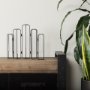69778 - Mila 13.4L x 2.5W x 11.0H Metal and Glass Decorative Accent
