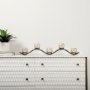 69759 - Savannah White Fir Veneer w/ Gold Metal Accents 6-Drawer Sideboard