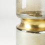 67946 - Adriatic I Small Brushed Gold Metal Glass Vase
