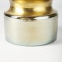 67946 - Adriatic I Small Brushed Gold Metal Glass Vase