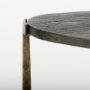 69728 - Atticus Black Wood and Antiqued Gold Metal Nesting Accent Tables (Set of 2)