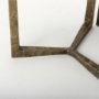 69728 - Atticus Black Wood and Antiqued Gold Metal Nesting Accent Tables (Set of 2)