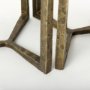 69728 - Atticus Black Wood and Antiqued Gold Metal Nesting Accent Tables (Set of 2)