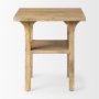 70105 - Candace Light Wood Bridge Accent Table