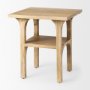70105 - Candace Light Wood Bridge Accent Table