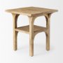 70105 - Candace Light Wood Bridge Accent Table