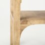 70105 - Candace Light Wood Bridge Accent Table