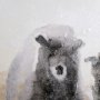 101767-S - Winter Sheeps I by Stellar Design Studio a Hand Embellished Textured Canvas