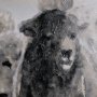 101768-L - Winter Sheeps II by Stellar Design Studio a Hand Embellished Textured Canvas