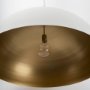 70103 - Doma 36" Round White Dome Pendant Light
