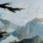 13311 - Vista II by Mercana Studio a Hand Embellished Textured Framed Art Print Matted under Glass