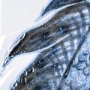 101689-L - Koi Fish Blue I by Mercana Studio a Hand Embellished Textured Canvas