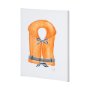 101711-S - Lifejacket II by Mercana Studio a Hand Embellished Textured Canvas
