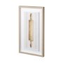 12504 - Floursack Kitchen I by Mercana Studio Hand Embellished Textured Framed Art Print Matted under Glass