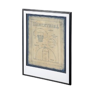All About the Game III by Ethan Harper a Framed Art Print Matted under Glass