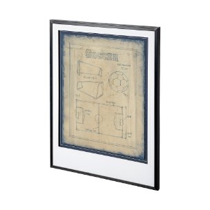 All About the Game IV by Ethan Harper a Framed Art Print Matted under Glass