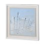 12598 - Ocean Fence by Mercana Studio a Hand Embellished Textured Framed Art Print Matted under Glass