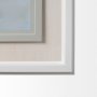 12598 - Ocean Fence by Mercana Studio a Hand Embellished Textured Framed Art Print Matted under Glass