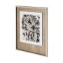 12653 - Charcoal Owl I by Jennifer Paxton Parker a Framed Art Print Matted under Glass