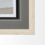 12746 - Coastal Lines IV by Emma Scarvey a Hand Embellished Textured Framed Art Print Matted under Glass