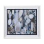 12776 - River Rocks by Liz Jardine a Hand Embellished Textured Framed Art Print Matted under Glass