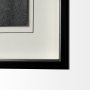 12781 - Pacemaker Black II by Alarm a Hand Embellished Textured Framed Art Print Matted under Glass