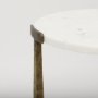 69730 - Atticus Marble and Antiqued Gold Metal Nesting Accent Tables (Set of 2)