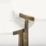69730 - Atticus Marble and Antiqued Gold Metal Nesting Accent Tables (Set of 2)