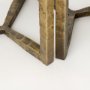 69730 - Atticus Marble and Antiqued Gold Metal Nesting Accent Tables (Set of 2)