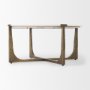 69731-AB - Atticus Marble and Antiqued Gold Metal Coffee Table