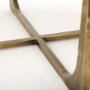 69731-AB - Atticus Marble and Antiqued Gold Metal Coffee Table