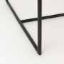 69970 - Stamford Beige Upholstered Seat w/ Wood Back, Black Metal Frame Dining Chair w/ Arms