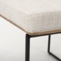 69971 - Stamford Beige Upholstered Seat w/ Wood Back, Black Metal Frame Dining Chair