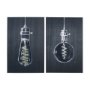 102187-S - Bright Idea I by Mercana Studio a Hand Embellished Textured Canvas