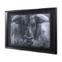 12755 - Ringo by Mercana Studio a Hand Embellished Textured Framed Art Print Matted under Glass