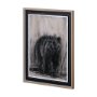 12796 - Bear & Moose II by Mercana Studio a Hand Embellished Textured Framed Art Print Matted under Glass