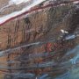 12694 - In The Middle I by Natasha Barnes a Hand Embellished Textured Framed Art Print Matted under Glass